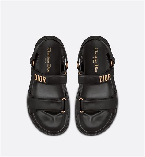 dior black dad sandals|christian Dior sandals black.